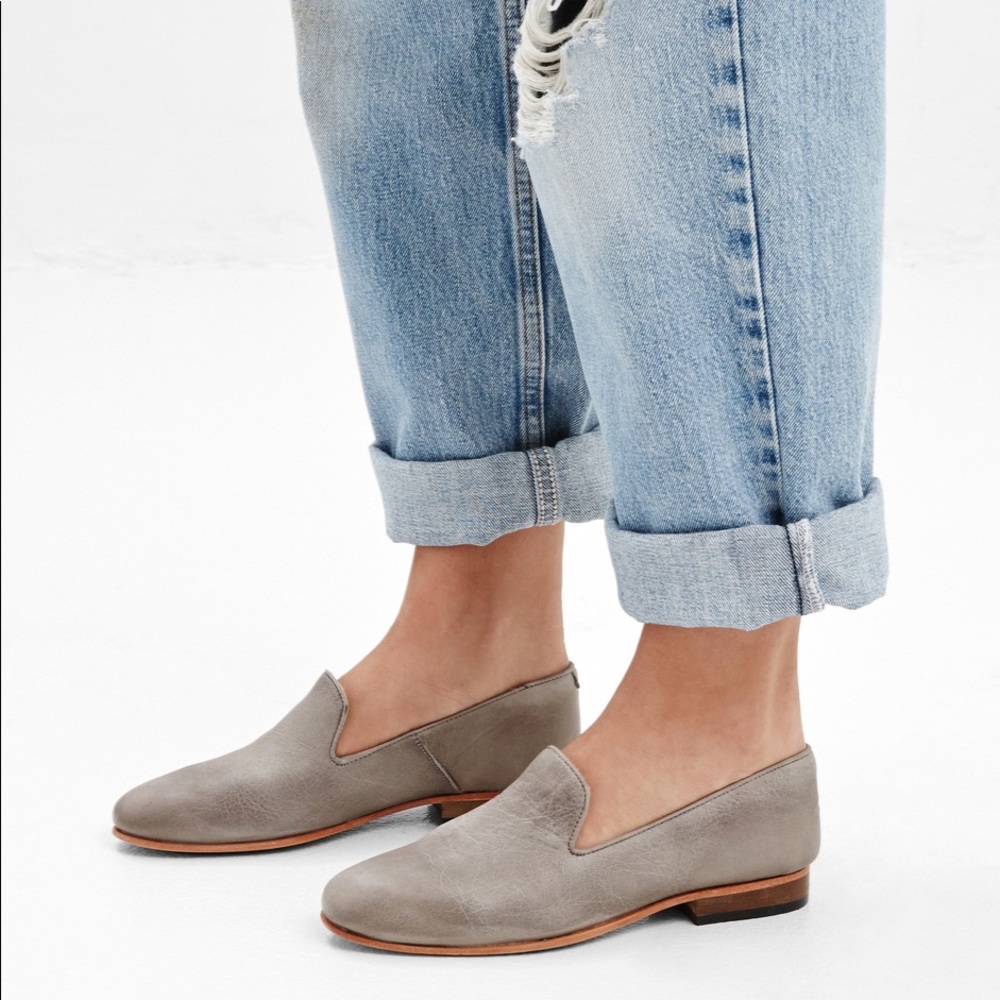 Dieppa Restrepo Leon flats Antelope 8.5 textured beige neutral leather